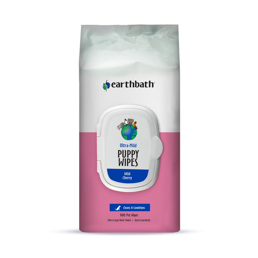 Earth Bath Puppy Wipes Wild Cherry 100ct Nature s Select Houston