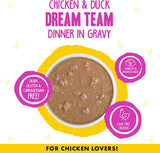 B.F.F OMG Dream Team chicken & Duck dinner in gravy 5.5oz