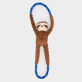 ZippyPaws RopeTugz Dog Toy Sloth, Brown
